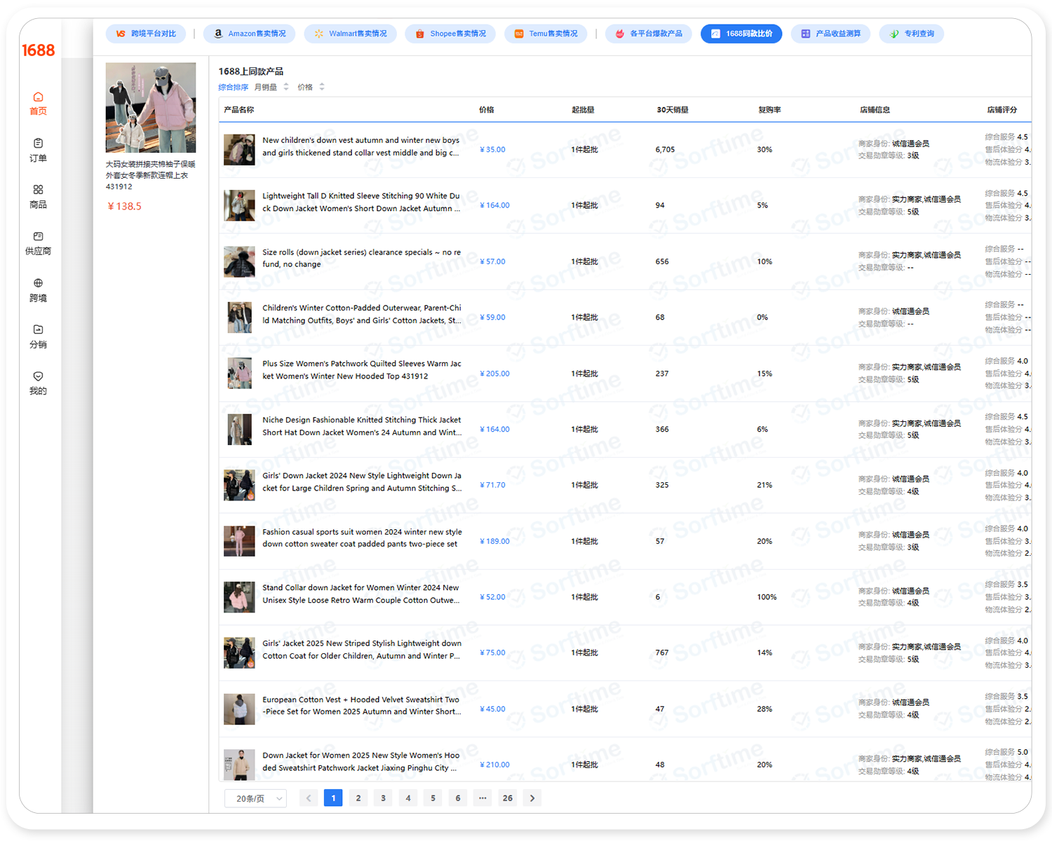 1688站内产品对比