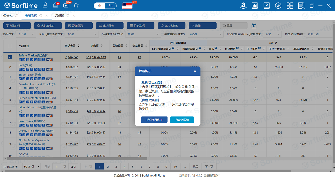 基于关键词发现亚马逊关联类目